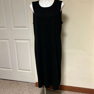 Susan Graver Sleeveless Black Dress XL NWT